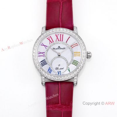 AAA Swiss Copy Blancpain Ladybird Colors Women Cal.1163 Watch in Red